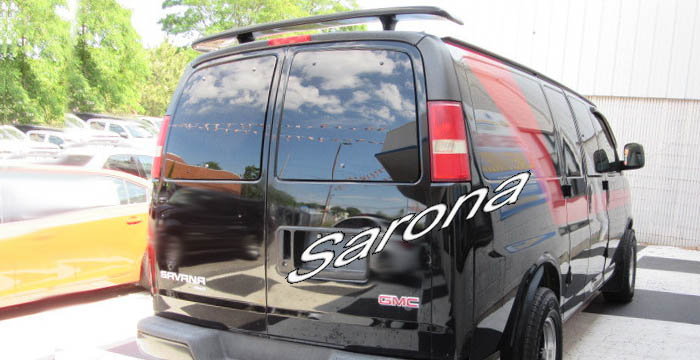 Custom GMC Savana Van  All Styles Roof Wing (1996 - 2024) - $290.00 (Part #GM-031-RW)